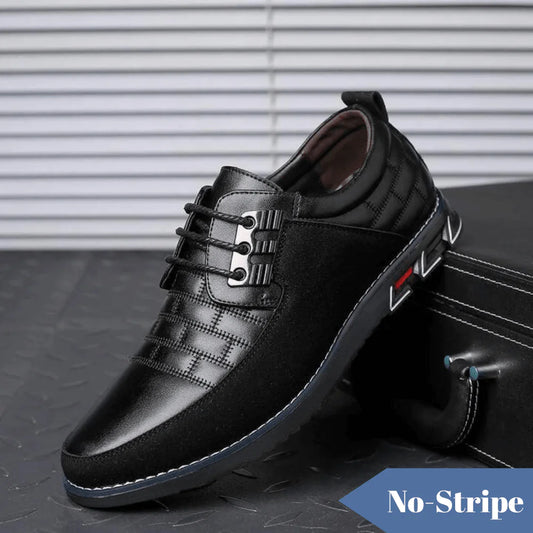 Oxford No-Stripe Orthopedic Leather Shoes